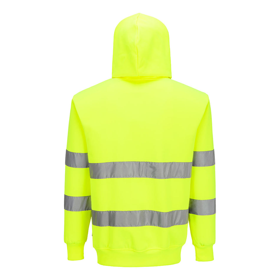 AN ESSENTIAL RANGE ES304 HI-VIS HOODED SWEATSHIRT