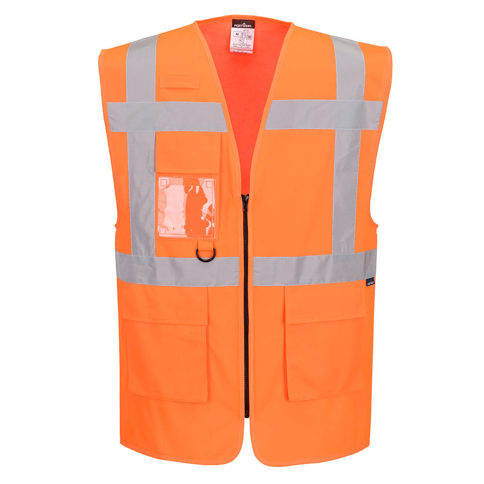 AN ESSENTIAL RANGE ES476 HI-VIS EXECUTIVE VEST