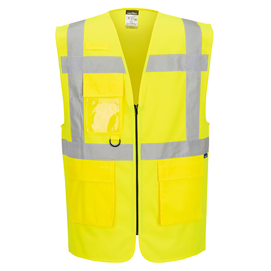 AN ESSENTIAL RANGE ES476 HI-VIS EXECUTIVE VEST